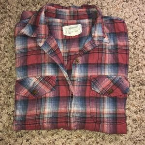 Vintage Style Plaid Button Down